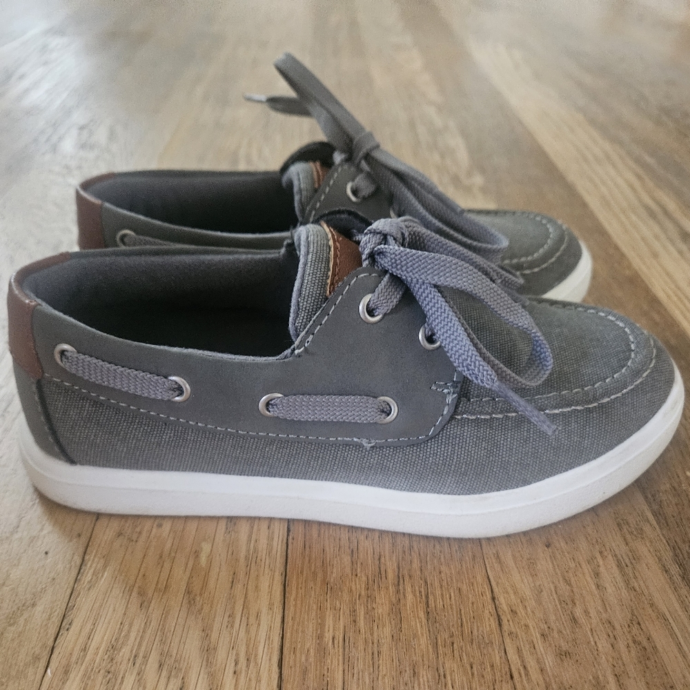 Sonoma Boys Gray Loafers Boat Shoes Size 13